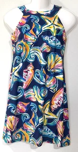 Vestido Aryeh Mujer S Halter Escote Sin Mangas Elástico Colorido Playa Sea Life - Imagen 1 de 7