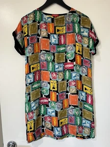 Chacok France Women's Dress Vintage Cars Print Size 0 - Picture 1 of 9