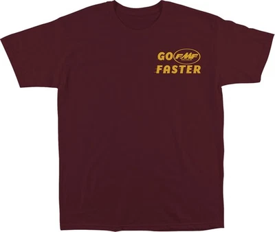 FMF Faster Mens Short Sleeve T-Shirt Maroon - Image 1 of 2