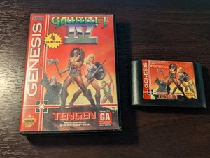 Gauntlet IV (Sega Genesis 1993) Tengen Game and Cartridge Case W Art See Pics!!! - Picture 1 of 7