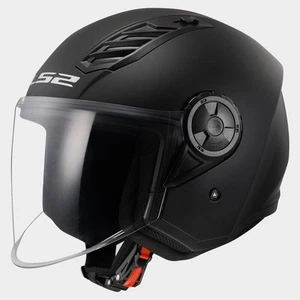 CASCO JET LS2 OF616 AIRFLOW 2 NERO LUCIDO - Foto 1 di 2