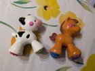 Fisher Price Click Clack Amazing Animals Horse & Cow Colorful Feet Moveable Legs