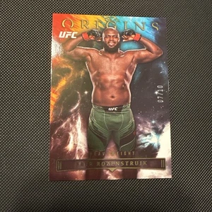 Panini Chronicles UFC Origins 2023 Jair Rozenstruik Gold 7/10 #137 - Imagen 1 de 7