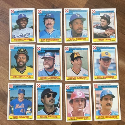 1984 Topps Ralston Purina 1st Edition Lot 12 Reggie, Hernandez Seaver Garvey - Image 1 of 4