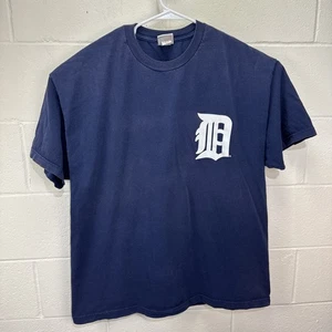 Camiseta vintage majestuosa para hombre talla XXL Detroit Tigers Inge azul logotipo Y2K - Imagen 1 de 15