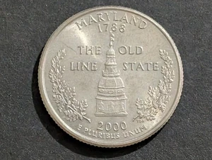 2000-P 25c Maryland State Quarter Circulated Ungraded Uncertified  - Picture 1 of 2