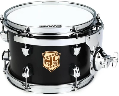 SJC Custom Drums Tour Series Rack Tom - 7 x 10 inch - Matte Black - Image 1 of 4