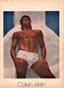 1983 CALVIN KLEIN Men's Underwear Tom Hintnaus Bruce Weber 1Pg Magazine PRINT AD - Picture 1 of 1