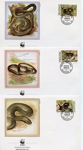 MOLDOVA 1993 3 X WWF FDC Covers Wildlife Snakes - Picture 1 of 1
