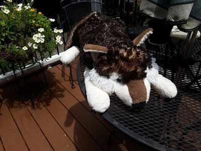 Peluche de lobo de madera grande A Bass Pro Shops 26" realista LEER Foto 1 de 4