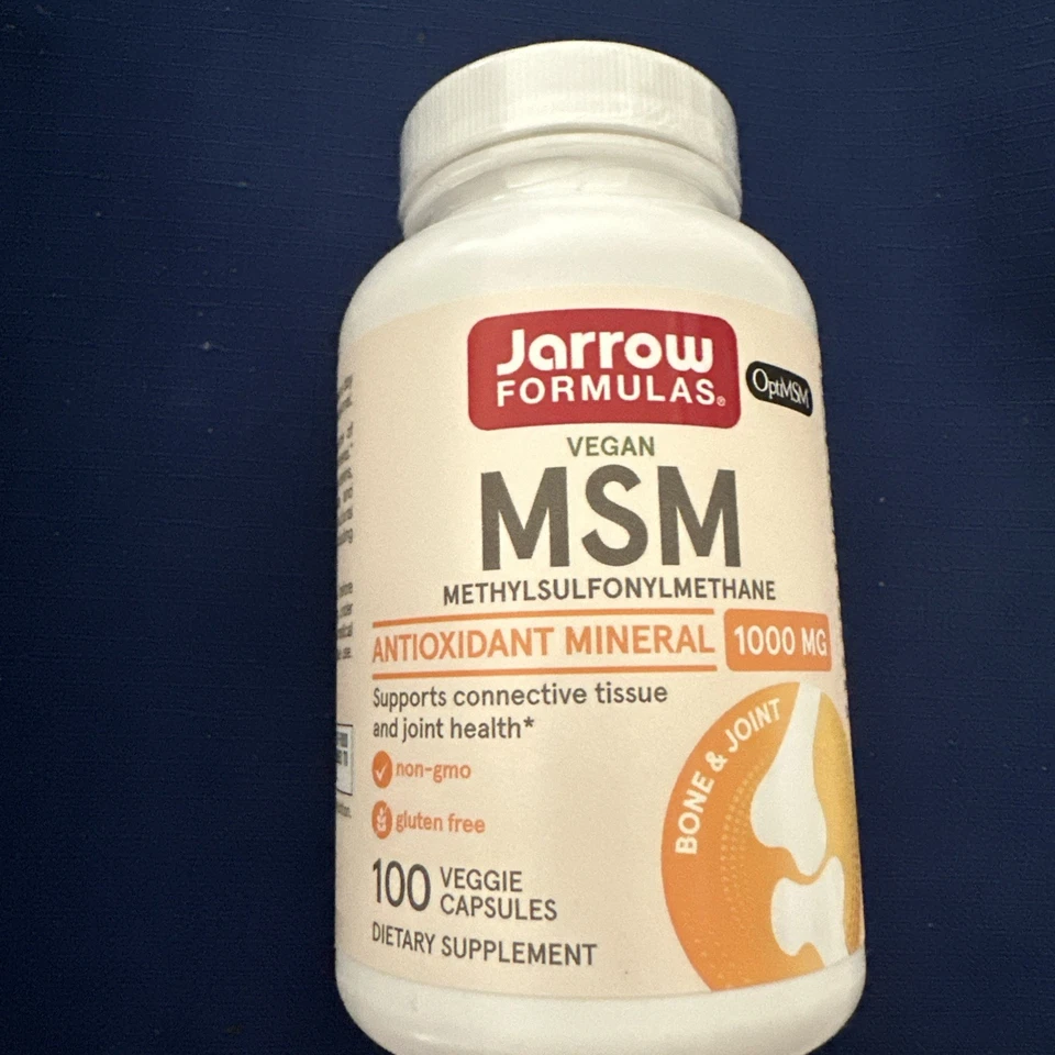Jarrow Formulas - MSM, 1,000 mg, 100Capsules, Dietary Supplement - Exp. 2/27 - Image 1 of 2