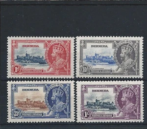 BERMUDA 1935 SILVER JUBILEE SET 1½d VALUE BIRD BY TURRET MINT SG 94/95m/96/97 - Picture 1 of 2