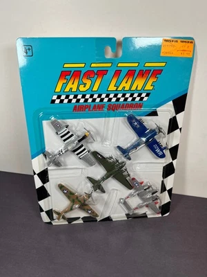 Toys R Us Fast Lane Airplane Squadron Jet Die Cast Aircraft Plane Set 1991 #1 - Image 1 of 4