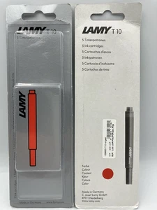 Cartuchos de tinta Lamy T10 tinta roja paquete doble (10 carros de tinta roja) sellados y nuevos - Imagen 1 de 2