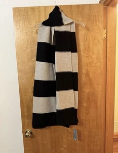 Eileen Fisher Color Block Long Scarf Yak Merino Wool Blend NWT One Size MSRP$248 - Picture 1 of 18