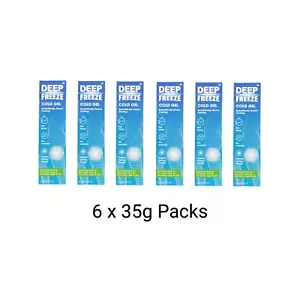 6 X 35g Deep Freeze Gel - Pain & Swelling Relief Cold Therapy - Free Delivery - Picture 1 of 1