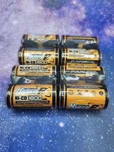 8x Ni-Cd Rechargeable Battery NiCd SC Sub C 1.2V 1800mAh W/Tabs KR22C429 HyperPS