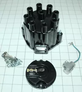 1957-74 CHEVROLET V8 DISTRIBUTOR IGNITION TUNE UP KIT 'MADE IN THE USA' 4PC NEW - Picture 1 of 1