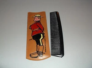 Vintage Comb Holder & Comb 1958 ?? Irvine Alta Canada Royal Canadian Mounted P - Picture 1 of 2