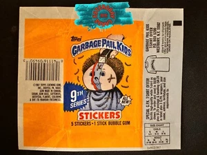 1987 Garbage Pail Kids OS9 series 9th empty wrapper GPK "ALL NEW" Topps vintage - Picture 1 of 1