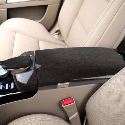 Wood Texture Console Armrest Box Telephone Cover For Mercedes Benz S Class W221 - Image 1 of 4