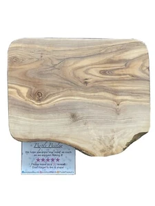 PERSONALISED RUSTIC OLIVE WOOD CHOPPING/CHEESE BOARD NEW HOME HOUSE WARMING GIFT - Picture 1 of 8