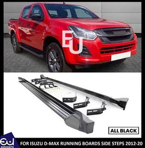 RUNNING BOARDS/ SIDE STEPS OE STYLE - PAIR FOR ISUZU D-MAX DOUBLE CAB 2012-2020 - Picture 1 of 11