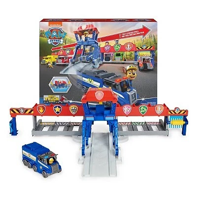 PAW Patrol Big Truck Pups Truck Stop HQ Transforming Playset Cover