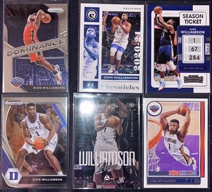 Zion Willamson Lot(6)Prizm Chronicles Contenders Duke Pelicans MVP 2020-21 2022 - Imagen 1 de 1