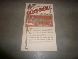 Folleto Oldsmobile Models B S L - Imagen 1 de 3
