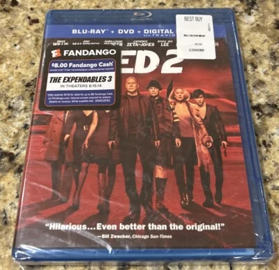 RED 2 (Blu-Ray/DVD/Digital, 2013) with Slipcover Bruce Willis NEW SEALED - Image 1 of 2