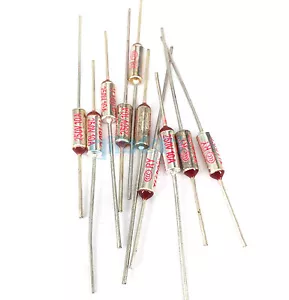 10 pieces 12*6mm L*D Thermal Fuse 157°C TF Cutoff 250V 10A Electric Cooker Fuse - Picture 1 of 3