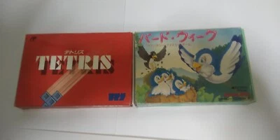 Lot 2 Nintendo NES Bird Week & Tetris NTSC-J (Japan) Boxes, Manuals - Image 1 of 4