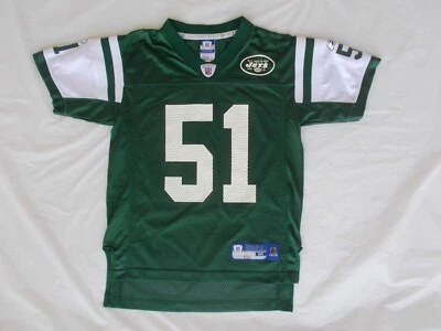 NFL NY Jets Jonathan Vilma #51 Reebok CAMISETA VERDE JUVENIL MEDIANA (10-12) DE COLECCIÓN USADA EN EXCELENTE ESTADO Foto 1 de 4