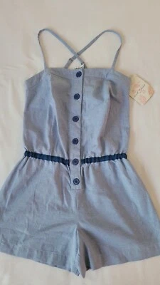 Derek Corazón Pantalones Cortos Una Pieza Mameluco Mono Mujer Azul Talla S Nuevo con Etiquetas Foto 1 de 4