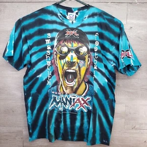 Vintage XFL Shirt Herren XL Football Memphis Maniax 2000 Liquid Blue Tie Dye Y2K - Bild 1 von 10