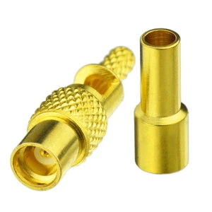 5pcs MMCX Crimp Jack Straight RF connector for Coax Cable 1.13mm,1.37mm,RG178 - Picture 1 of 4