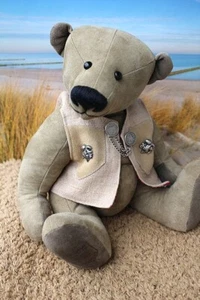 Künstlerteddy, 29 cm etwas Besonderes für den Sammler m. Label und Zertifikat - Bild 1 von 10