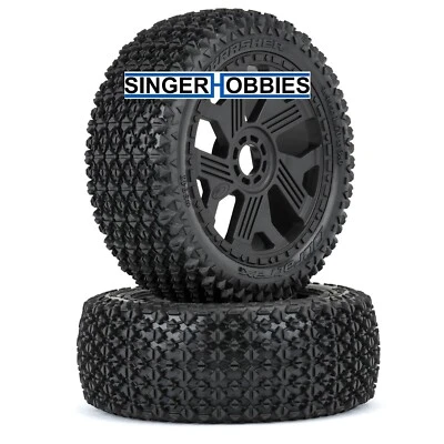 Шины для багги DURATRAX DTX564710 1/8 Thrasher F/R MTD 17 мм черные колеса Ripper HH - Изображение 1 из 2