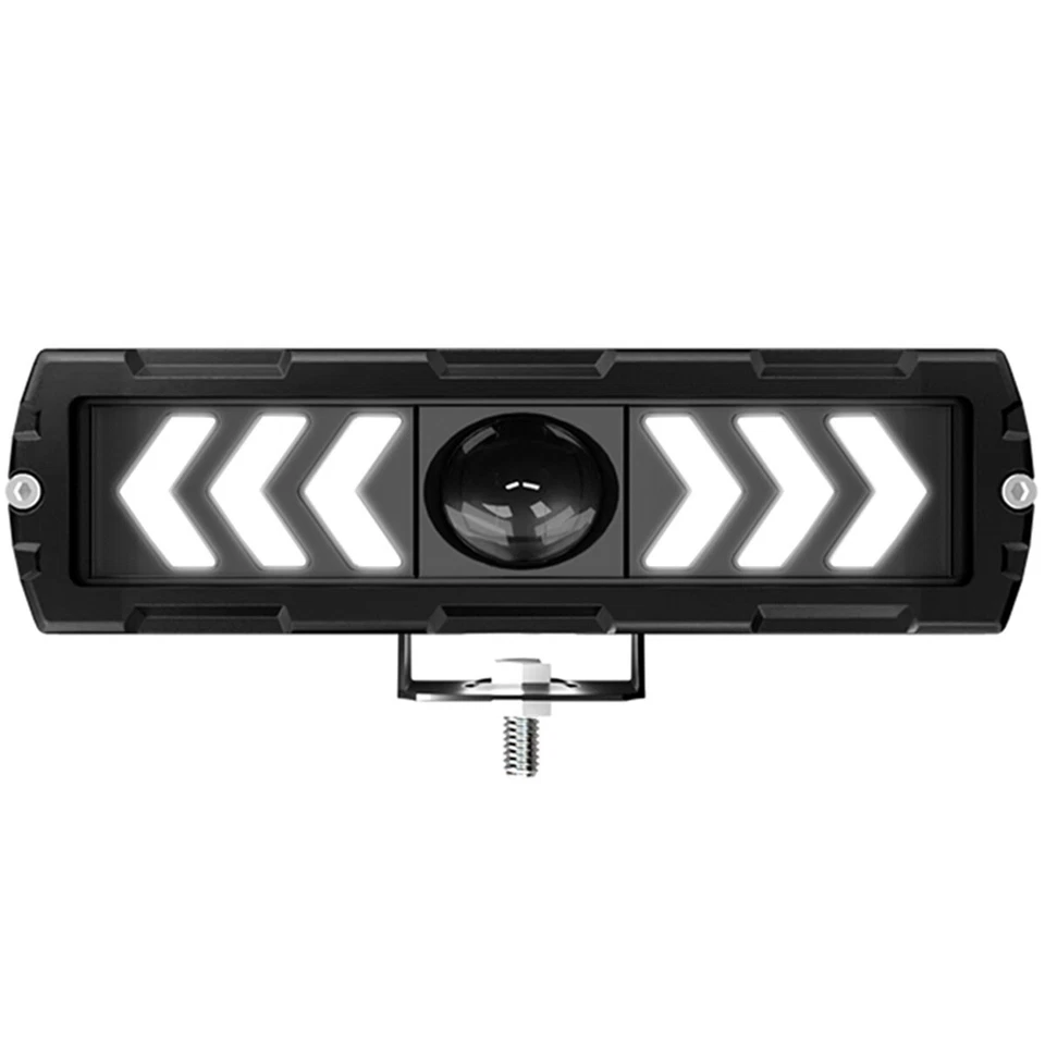 Motorcycle LED Light Bar White Yellow Driving Work Fog Lamp Spotlight 6in 120W - Image 1 of 4