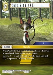 Lámina Cait Sith (XI) - 18-056C casi nueva - Final Fantasy - Imagen 1 de 1