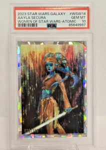💎 2023 Star Wars Galaxy AAYLA SECURA SSP WOSW Atomic /150 PSA 10 💎 - Picture 1 of 2