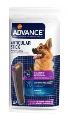 Advance Dog Sticks Articular Care Dog Chewy Treats Joint Mobility 7 Sticks 155g