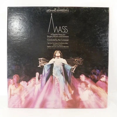 2 LP BOX COLUMBIA MASTERWORKS Leonard Bernstein MASS  LP MS-31008  - Image 1 of 4