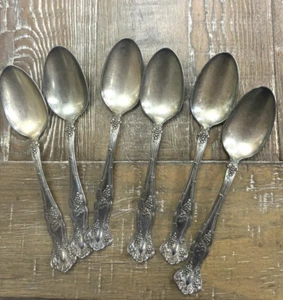   Rogers Versilbert 1904 Vintage (Trauben) Teelöffel 6 Zoll  - Bild 1 von 3