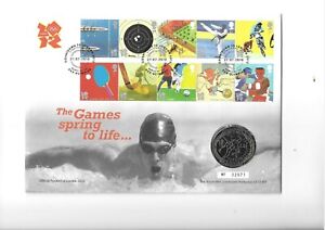 GB 2010 £5 Olympics, the game springs to life