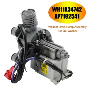 WH11X34742 AP7192541 Washer Drain Pump Assembly für GE Washing Machine - Bild 1 von 15