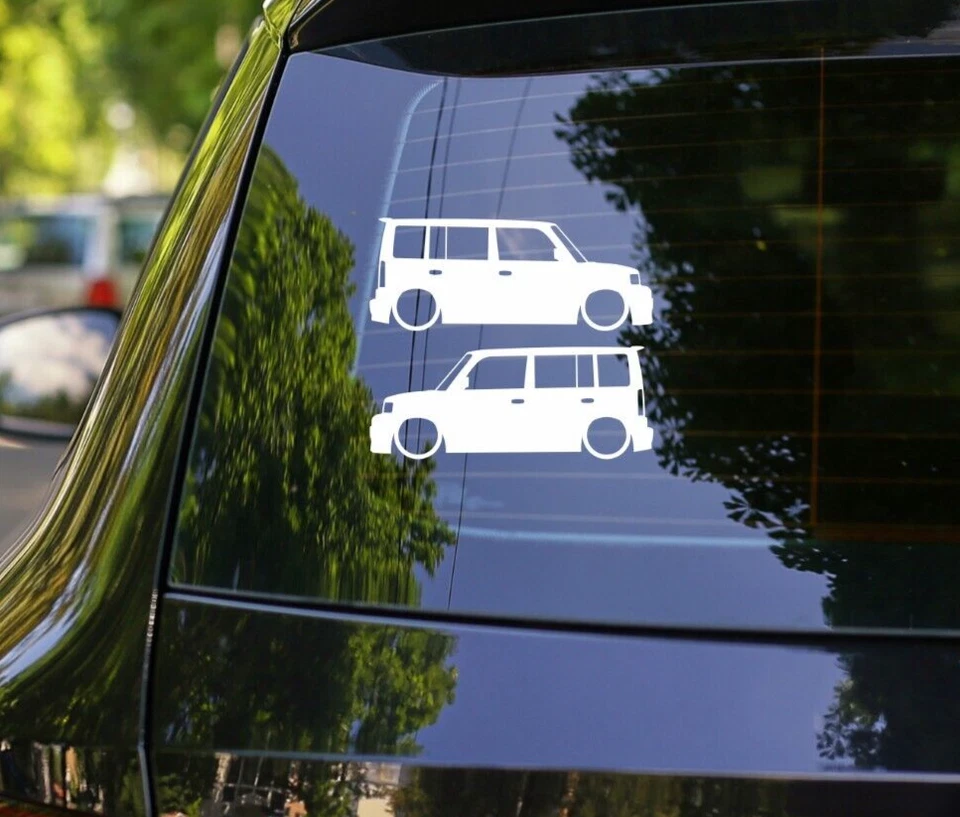 2x calcomanías bajas de silueta de coche furgoneta para Scion XB 2004-2007 1ª generación Foto 1 de 3