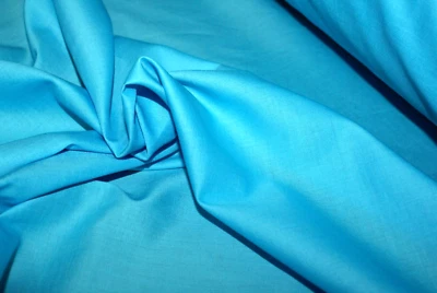 Blue Cotton Voile Fabric, Light Weight, 142cm Wide, Price Per Metre - Image 1 of 2