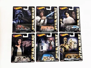 Hot Wheels Star Wars Real Riders JUEGO Completo de 6 Mattel 2015 ¡NUEVO Excelente! - Imagen 1 de 8